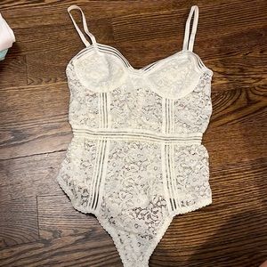 White Lace Bodysuit